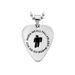 Billie Eilish Logo Guitar Pick Necklace With Stainless Steel Pendant Featuring American Rapper_ipsvogv.com