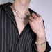 New Titanium Men's Pearl Trendy Skull Dice Head Hip Hop Stainless Steel Necklace, Couple Jewelry_ipsvogv.com