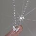 Silver Plated Butterfly Necklace 2024 New Popular Item Light Luxury High-end Necklace Niche Women's Collarbone Chain_ipsvogv.com