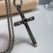 Men's Jewelry Retro Cross Titanium Steel Pendant Personalized Stainless Steel Punk Style Necklace_ipsvogv.com