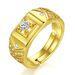 New V-shaped Open for Men's Dominant Zircon Adjustable Ring Jewelry_ipsvogv.com