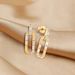 Geometric diamond necklace earrings set for women ins style fashion jewelry pendant earrings earrings_ipsvogv.com