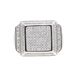 Men's Jewelry Square Full Diamond Ring Hip Hop New Style Inlaid Stone Trendy Brand Cool Ring_ipsvogv.com