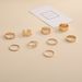 Hot Selling Jewelry, Fashionable Hollowed Out Butterfly Joint Ring Chain, Double Layered 9-piece Set For Women_ipsvogv.com