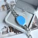 Indian Style For Men Stainless Steel Cuban Chain Blue Resin Salman Khan Bracelet_ipsvogv.com