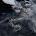 Black Snake Silver-Plated Bracelet For Men, High-End Niche Design, Unique Medusa Rattlesnake Hip-Hop Bold Style_ipsvogv.com