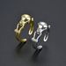Unisex Diamond Zircon CZ Leopard Ring Opening Adjustable Female Hand Jewelry Ins Style Light Luxury_ipsvogv.com