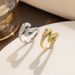 Micro Inlaid Zircon Double Headed For Women, Light Luxury, High-end, Snake Shaped Personalized Index Finger Ring, Niche_ipsvogv.com