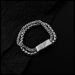 Titanium Braided Square Shaped Front And Back Chains, Magnetic Buckle Trendy Accessories, Stainless Steel Bracelets,_ipsvogv.com