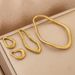 Stainless Steel Creative Elliptical Geometry Twisted Hydraulic And Earrings DIY Handmade Jewelry Accessories_ipsvogv.com
