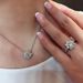 Cao Shi Korean Fashion Necklace Temperamen Snowflake Zircon Jewelry Versaile Flower Suden Accessories Three Piece_ipsvogv.com