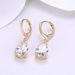 Women's Jewelry Zircon Ear Clips Teardrop Shaped Diamond Ear Clips_ipsvogv.com