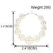 Women’s Jewelry Set Fashion Exaggerated Earrings Fashion Big Circle Pearl Earrings Female Hoop Earrings_ipsvogv.com