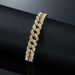 Hip Hop Full Cuban Feet Chains, Men's and Women's Trendy Footwear, Diamond Inlaid Fashion Accessories Anklet_ipsvogv.com