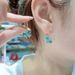 Diamond Cat's Eye Four Leaf Flower Earrings For Women Trendy Niche Design Earrings Temperament Light Luxury Earrings_ipsvogv.com