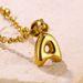 Fashion Simple Temperament Hot Jewelry Accessories Stainless Steel Plated Gold Mini Bubble Letter Pendant_ipsvogv.com