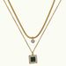 Low Profile Design With Titanium Steel Gold-plated Snake Bone Double-layer Pendant For A And Cool Style_ipsvogv.com