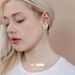 Fashion copper plated real gold inlaid zircon bow earrings temperament style exquisite female ear jewelry_ipsvogv.com