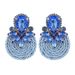Fashion hand woven cotton earrings exquisite romantic feminine temperament versatile earrings wedding gift_ipsvogv.com