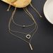 Meichen Fashion New Titanium Steel Non Fading Layered Love Feeling Necklace, Elegant And Versatile Collar Chain_ipsvogv.com
