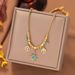 Hot Selling Gold-plated Stainless Steel Niche Light Luxury French Turquoise Star Pendant Necklace_ipsvogv.com