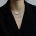 Abstinence Neutral Double-layer Minimalist Neck Snake Bone Female Silver Niche Titanium Steel Non Fading Collarbone_ipsvogv.com