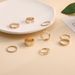Hot Selling Jewelry, Fashionable Hollowed Out Butterfly Joint Ring Chain, Double Layered 9-piece Set For Women_ipsvogv.com
