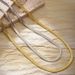 S Pure Silver Flat Snake Bone Plain Chain, Women's Cold And Indifferent Style, Ins Niche Design Necklace, High-end_ipsvogv.com