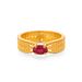 Ancient French Color Light Luxury High-end Synthetic Red Wheat Ear Ring Gold Versatile Jewelry Fashionable Women_ipsvogv.com