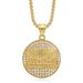 New Hip-Hop Jewelry Titanium Steel Gold-Plated Diamond-Studded Thirteen Apostles Pendant Necklace_ipsvogv.com