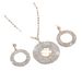 Women’s Jewelry Set Fashion Brand New Large Silver Full Diamond Earrings Hoop Atmospheric Necklace Women's Suit_ipsvogv.com