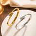 fashion gold cuff large bracelet irregular cross open personality women's wide gold hand jewelry_ipsvogv.com