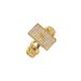 Fashionable Cuban Chain Open Couple Personalized Hip Hop Matte Cute Monaco Set Zircon Copper Ring_ipsvogv.com