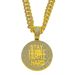 INS Stay Calm English Letter Full Diamond Hip Hop Pendant Necklace Men's Trendy Jewelry_ipsvogv.com