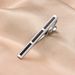 Men's Business Tie Clip Fashion French Shirt Uniform Tie Clip Iron Black Enamel Tie Clip_ipsvogv.com