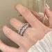 Simple Exquisite Pearl Zircon Double-layer Open For Women, With A Niche High-end Feel. Index Finger Ring, Temperament,_ipsvogv.com