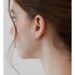Stud Earrings Sterling Silver Cut-out Basic Earrings Niche Minimalist Joker Retro Elegant Jewelry Korean Style Women's High-end Sense_ipsvogv.com