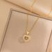 Necklace Women's Ins Internet Celebrity Same Style Temperament Love Smart Clavicle Chain Personalized Simple Full Diamond Heart-shaped Pendant Jewelry_ipsvogv.com