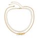 Chenyou Hip Hop Pearl Men's Trendy Cool Street Photo Geometric Metal Chain Necklace_ipsvogv.com