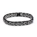 Hot Selling Titanium Steel Three-Row Flat Strap Men's Bracelet Wristband Street Hip-Hop 2024 New Model_ipsvogv.com