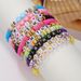 New Taylor Fans Soft Clay Bracelet Bohemian Beach Suit Colorful Letter Bracelet_ipsvogv.com