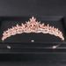 Women's Jewelry Elegant Leaf Crown Headband With Rhinestones For Wedding Bridal Party Prom Formal Occasions Dress Accessories_ipsvogv.com