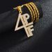 Ins Fashion Letter Necklace Pendant Alloy Rhinestone English alphabet 4PF Hip Hop Necklace Pendant_ipsvogv.com