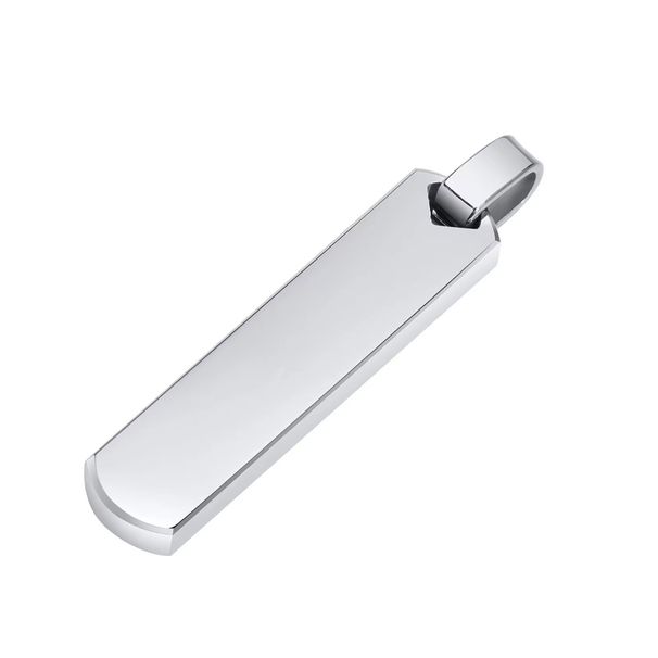 hot selling smooth stainless steel geometric three dimensional long strip can be engraved men's simple and fashionable titanium steel necklace_ipsvogv.com