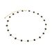 Spot Fashion Titanium Steel Black Daisy Flower Bracelet Necklace Waist Chain Anklet Set_ipsvogv.com