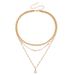 Accessories Ins Bohemian Vintage Glitter Diamond Pendant Collarbone Chain Creative Trend Necklace_ipsvogv.com