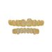 Hip Hop Braces Accessories Real Gold Electroplating 14K Tooth Ornaments Rap Party 10 Tooth Diamond Braces_ipsvogv.com