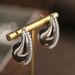 Gold-Plated Copper Luxurious Zircon Chain Hollow Chubby Water Drop Simple Light Luxury Stud Earrings_ipsvogv.com