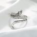 Personalized Silver Eye King Snake Size Couple Ring Dominant Animal Hand_ipsvogv.com