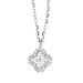 S Pure Silver Full Diamond Clover Necklace For Women Set With Diamonds, Fashionable 2025, Young, Luxurious And High-end_ipsvogv.com